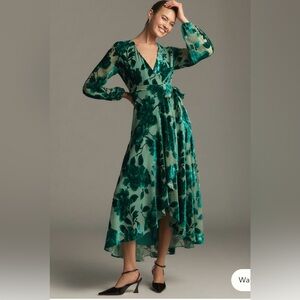 Anthro Hutch Velvet Dress in blue - worn 4x, dry-cleaned, excellent condition.